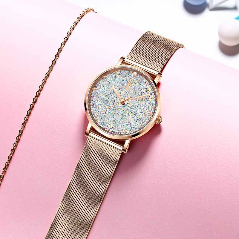 Mode Style Gypsophila Urtavla Dam Magnetic Watch Ultra Thin Quartz Watch