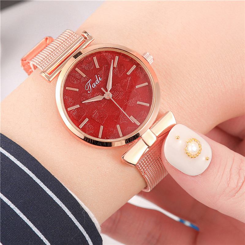 Modeabla Eleganta Kvinnor Watch Life Vattentät Justerbar Band Väska Utan Nummer Dial Quartz Watch