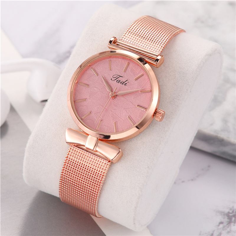 Modeabla Eleganta Kvinnor Watch Life Vattentät Justerbar Band Väska Utan Nummer Dial Quartz Watch