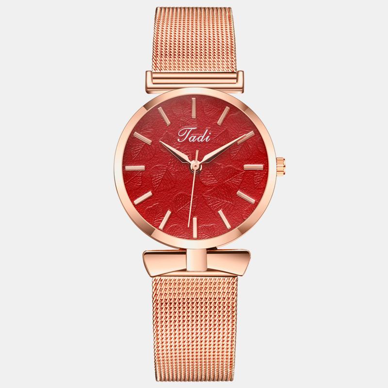 Modeabla Eleganta Kvinnor Watch Life Vattentät Justerbar Band Väska Utan Nummer Dial Quartz Watch