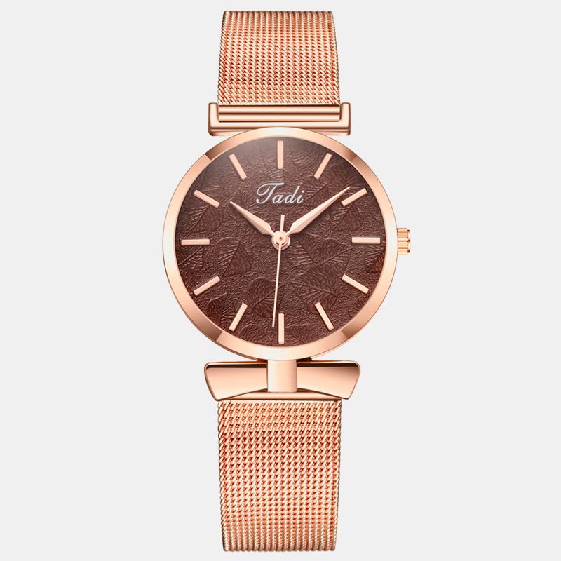 Modeabla Eleganta Kvinnor Watch Life Vattentät Justerbar Band Väska Utan Nummer Dial Quartz Watch