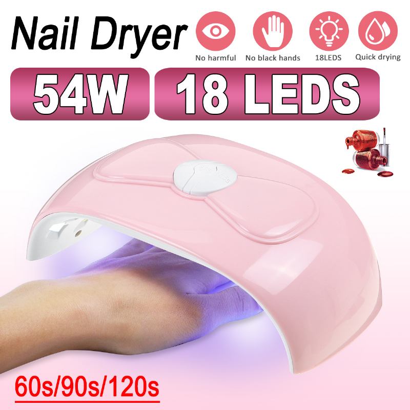 Nageltork Uv-lampa Nagellampa För Härdning Av Alla Geler Builder Polish Lack Manikyr Salon Nail Art Tools