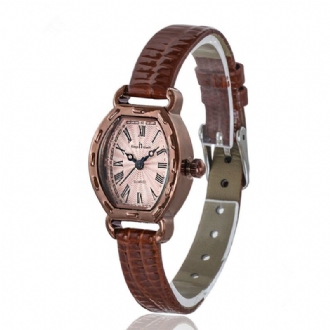 Rektangel Urtavla Kvinnor Armbandsur Mode Casual Dam Quartz Watch