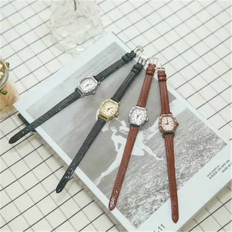 Rektangel Urtavla Kvinnor Armbandsur Mode Casual Dam Quartz Watch