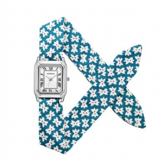 Retro Floral Armband Dam Armbandsur Gift Quartz Movement Watches