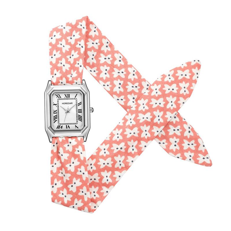 Retro Floral Armband Dam Armbandsur Gift Quartz Movement Watches