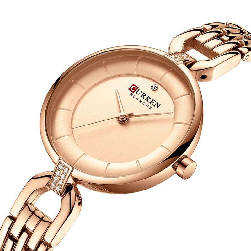 Rhinestone Elegant Design Dam Armbandsur Casual Style Quartz Watch