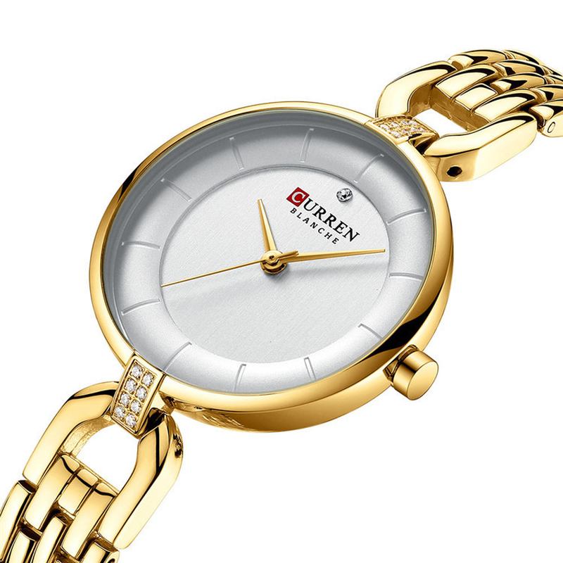 Rhinestone Elegant Design Dam Armbandsur Casual Style Quartz Watch