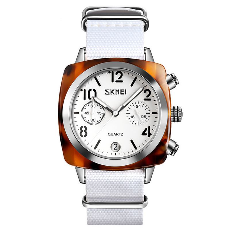 Unik Design Multi-dial Lysande Vattentät Kvinnor Armbandsur Quartz Watch