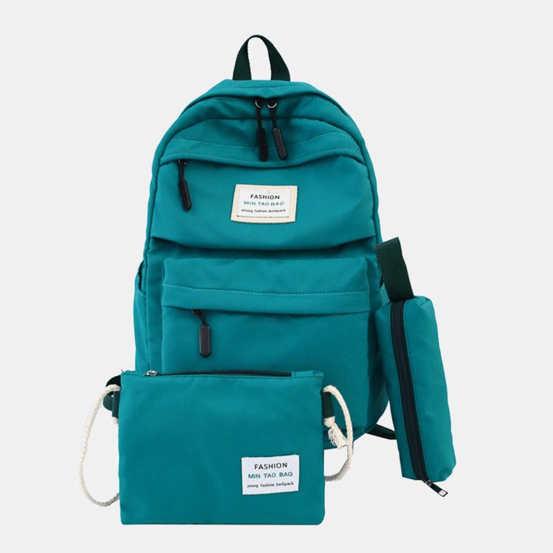 3 St Casual Backpack Axelväska Crossbody-väska För Män Kvinnor