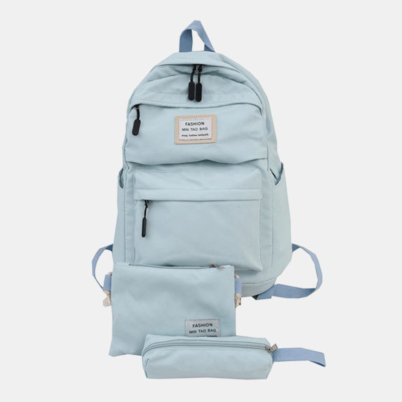 3 St Casual Backpack Axelväska Crossbody-väska För Män Kvinnor