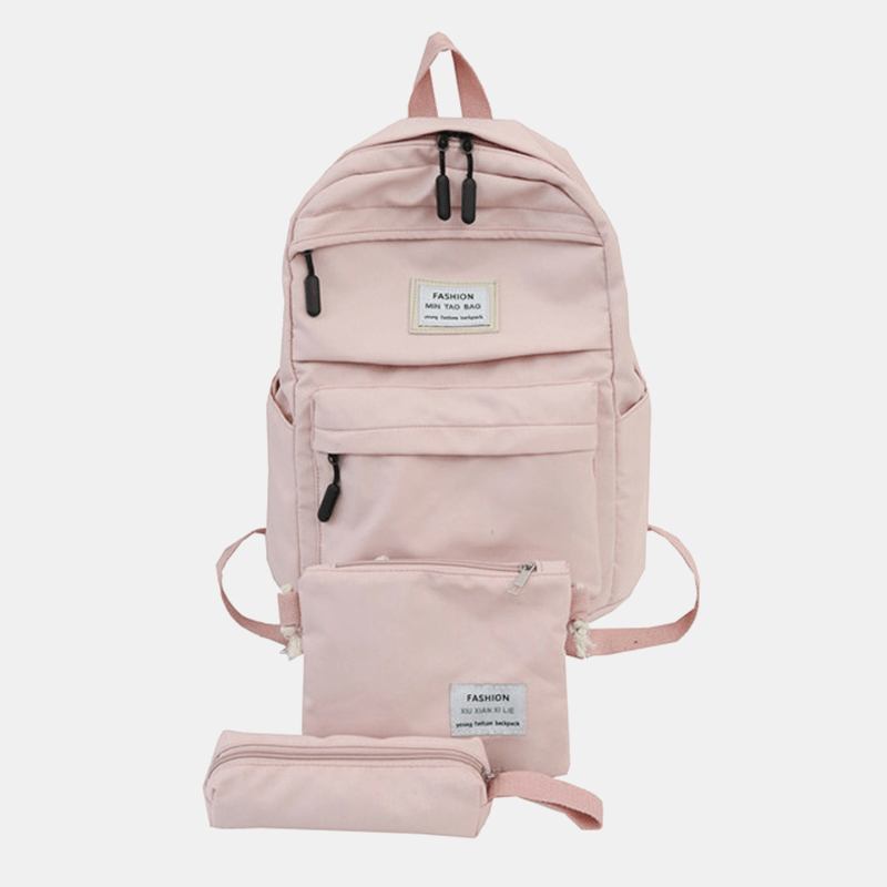 3 St Casual Backpack Axelväska Crossbody-väska För Män Kvinnor