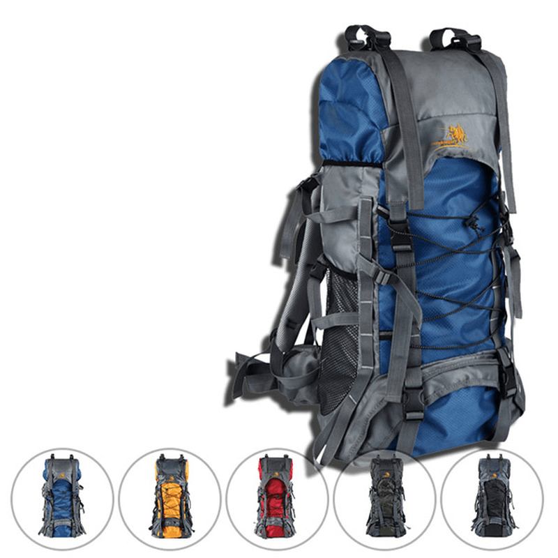 60l Outdoor Trekking Ryggsäck Vattentät Nylon Resväska Camping Bag