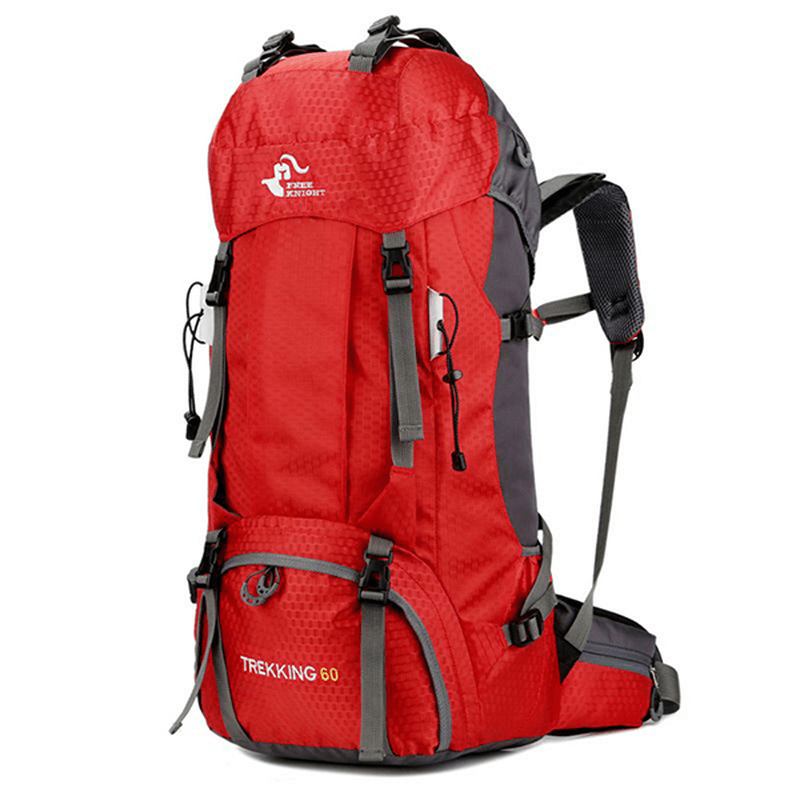 60l Outdoor Trekking Ryggsäck Vattentät Nylon Resväska Camping Bag