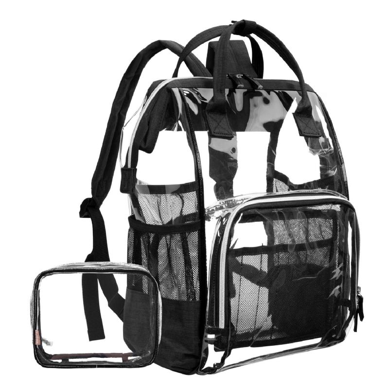 Dam Transparent Clear Jelly Patchwork Pvc Beach Bag Ryggsäck Handväska