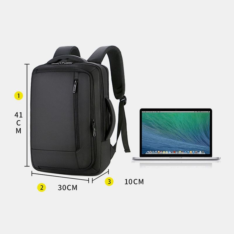 Män 15.6 Tums Usb-laddning Business Laptop Bag Ryggsäck