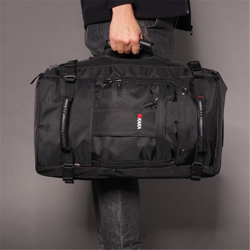 Män Multi-carry Stor Kapacitet Resor Utomhus Multi-function 15.6 Tum Laptop Bag Resväska Ryggsäck