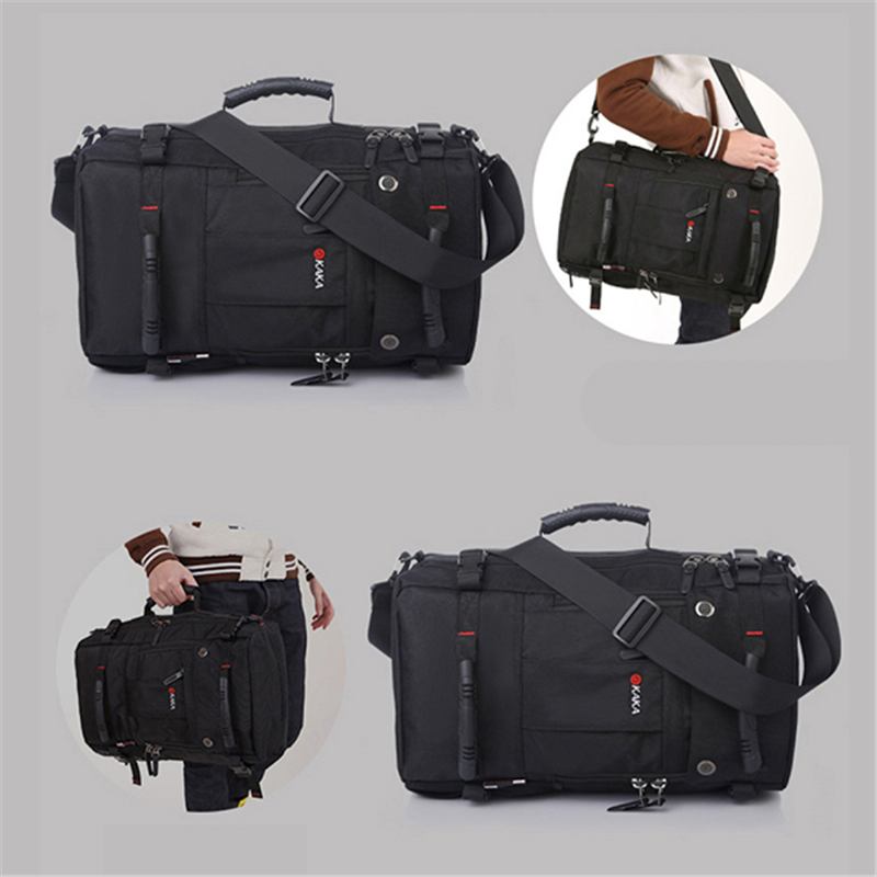 Män Multi-carry Stor Kapacitet Resor Utomhus Multi-function 15.6 Tum Laptop Bag Resväska Ryggsäck