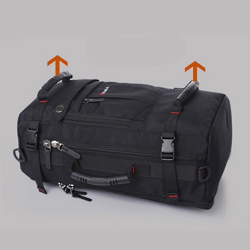 Män Multi-carry Stor Kapacitet Resor Utomhus Multi-function 15.6 Tum Laptop Bag Resväska Ryggsäck