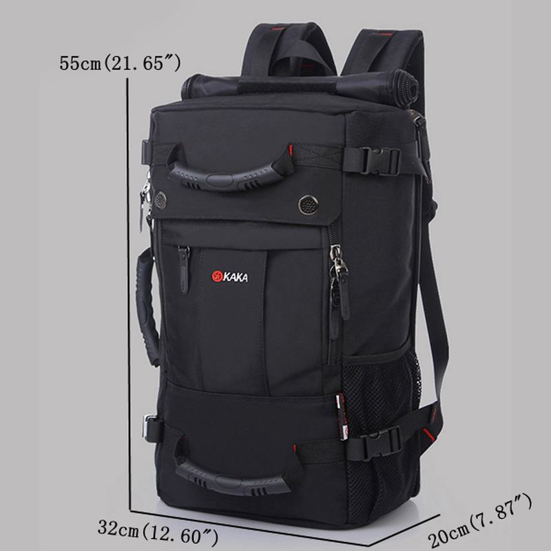 Män Multi-carry Stor Kapacitet Resor Utomhus Multi-function 15.6 Tum Laptop Bag Resväska Ryggsäck