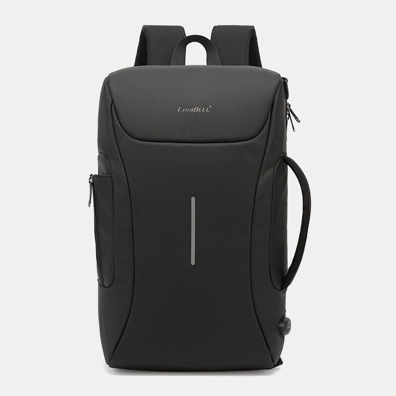 Män Oxford Usb-laddningsport Flera Fack Ryggsäck Casual Vattentät 15.6 Tums Bärbar Datorväska Crossbody Axelväskor