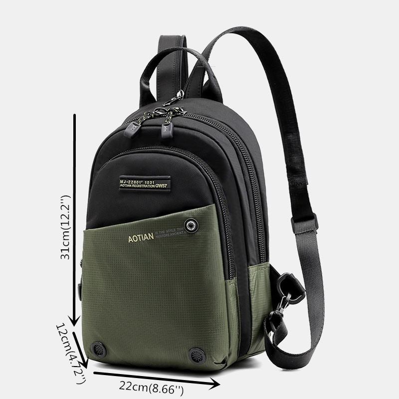 Multifunktionell Ryggsäck För Män Vattentät Multi-carry Crossbody Bag Ryggsäck