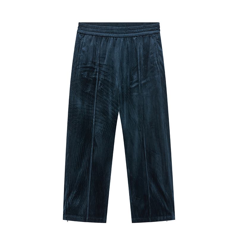 Byxor Med Dragkedja I Sammetssida Herr Trend Street Wild Casual Micro-flare Byxor