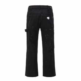 Cargo Pants Retrofit Style Inkjet Flared Byxor