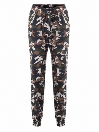 Casual Kvinnor Skinny Camouflage Byxor