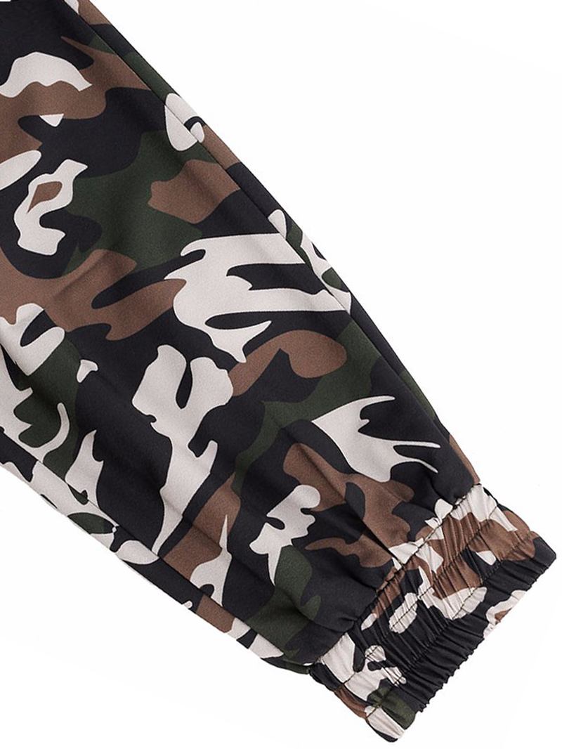 Casual Kvinnor Skinny Camouflage Byxor