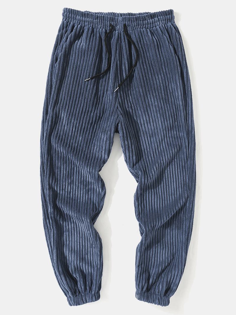 Enfärgad Manchester Preppy Homelike Regular Pants För Män