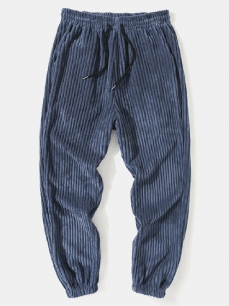 Enfärgad Manchester Preppy Homelike Regular Pants För Män