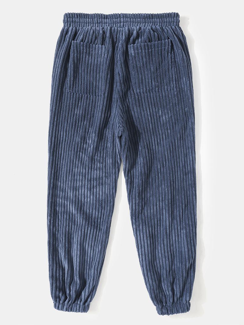 Enfärgad Manchester Preppy Homelike Regular Pants För Män