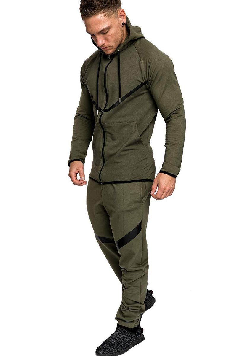 Fritid Sport Fitness Suit Herr Snowflake