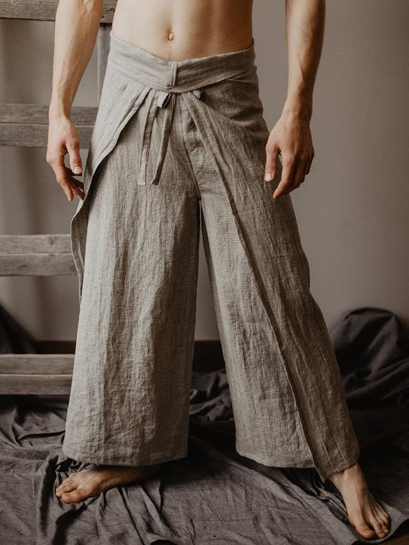 Herr Casual Lös Multi-functional Fisherman Pants Strap Byxor