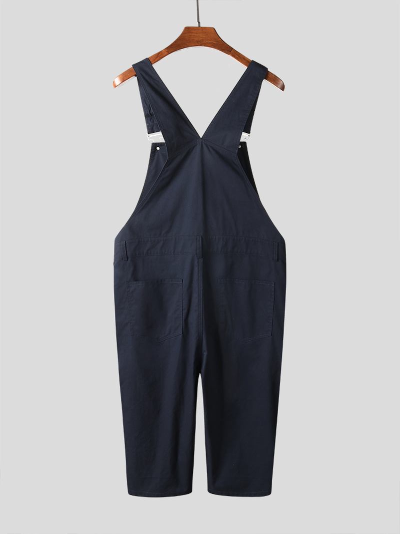 Herr Enfärgad Lös Casual Jumpsuit Overall One Pants