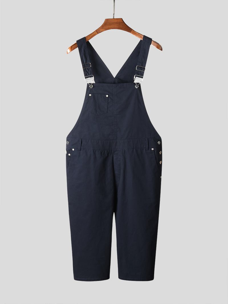 Herr Enfärgad Lös Casual Jumpsuit Overall One Pants