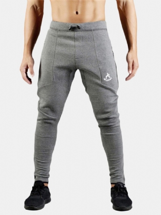 Herr Fleece Varm Sport Löpträning Casual Byxor