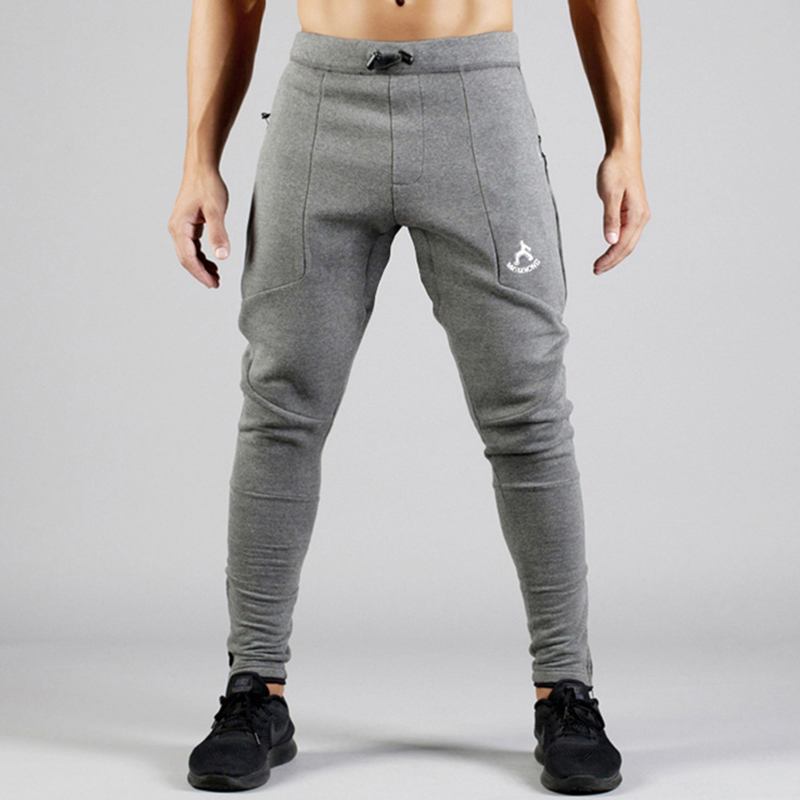 Herr Fleece Varm Sport Löpträning Casual Byxor