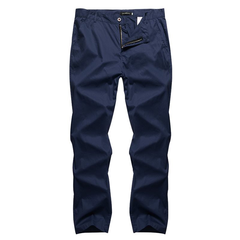 Herr Regular Fit Byxor Cargo Chino Business Casual Långbyxor Slack Plus Size