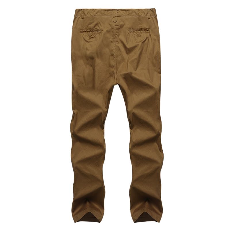 Herr Regular Fit Byxor Cargo Chino Business Casual Långbyxor Slack Plus Size