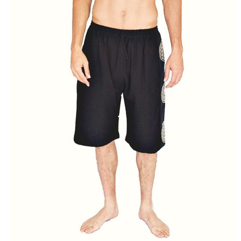 Herr Retrotryckt Beach Holiday Casual Shorts Andas Snabbtorka Half Pants