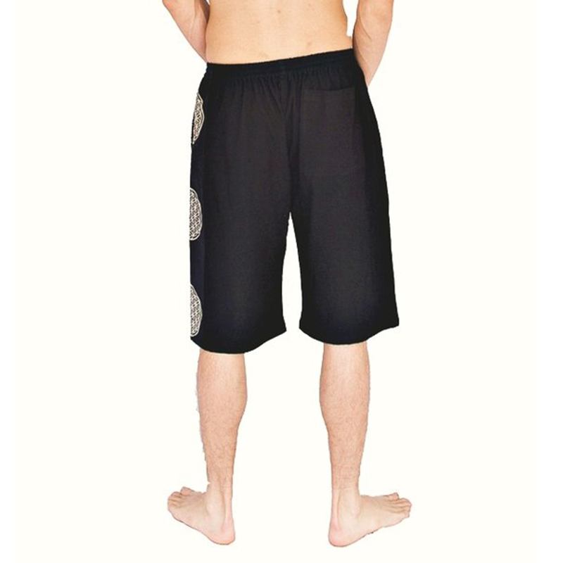 Herr Retrotryckt Beach Holiday Casual Shorts Andas Snabbtorka Half Pants