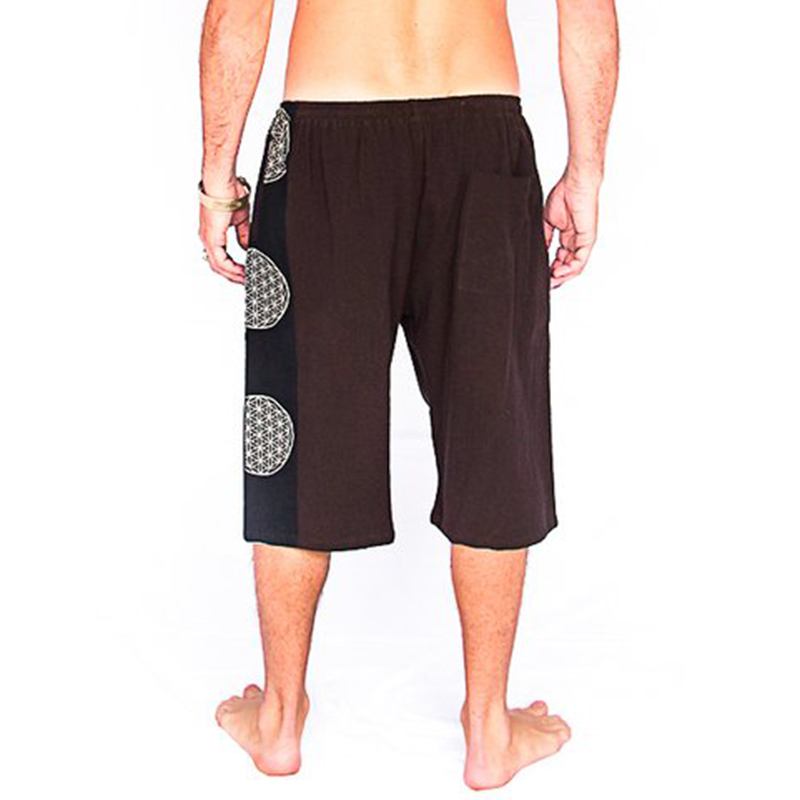 Herr Retrotryckt Beach Holiday Casual Shorts Andas Snabbtorka Half Pants