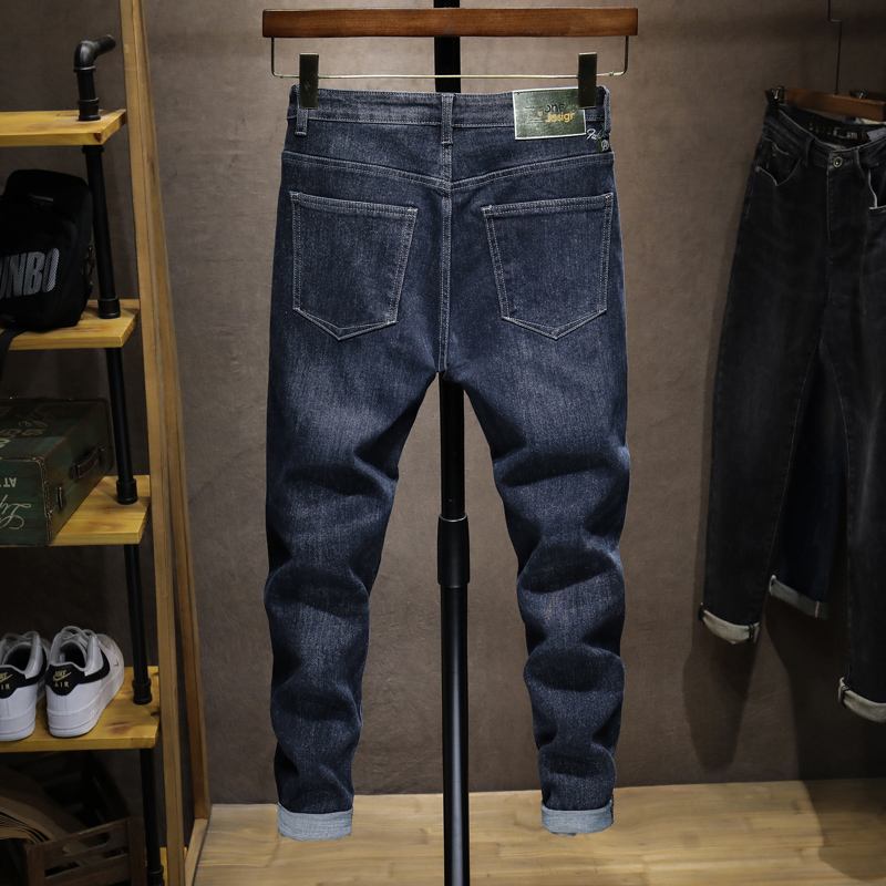 Jeans För Män Slim Fit Youth Trend All-match Style