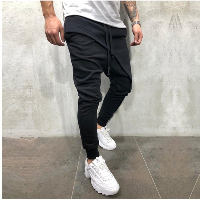 Joggingbyxor Hip Hop Joggingbyxor Slimma Casual Sport Dragsko Byxor Herr