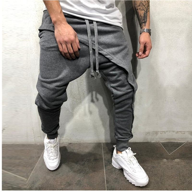 Joggingbyxor Hip Hop Joggingbyxor Slimma Casual Sport Dragsko Byxor Herr