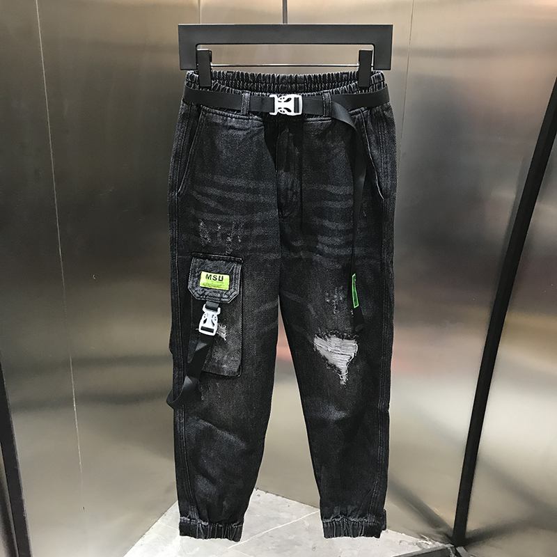 Lösa Casual Jeans Herr