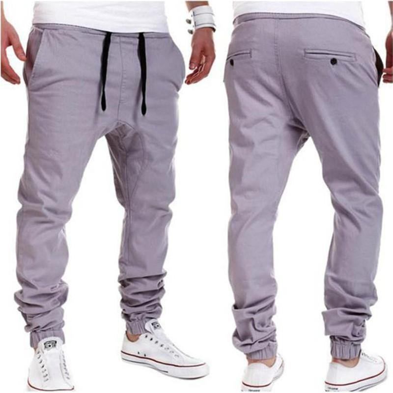 Män Harem Byxor Casual Sagging Byxor Män Drop Crotch Herr Joggingbyxor