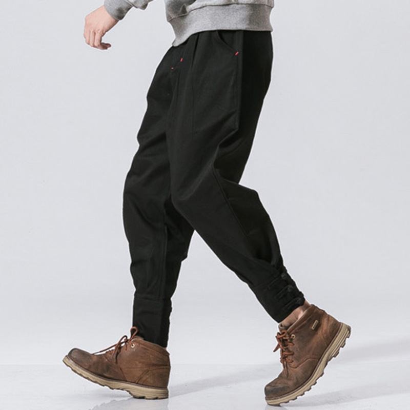 National Retro Fit Jogger Casual Byxor För Män